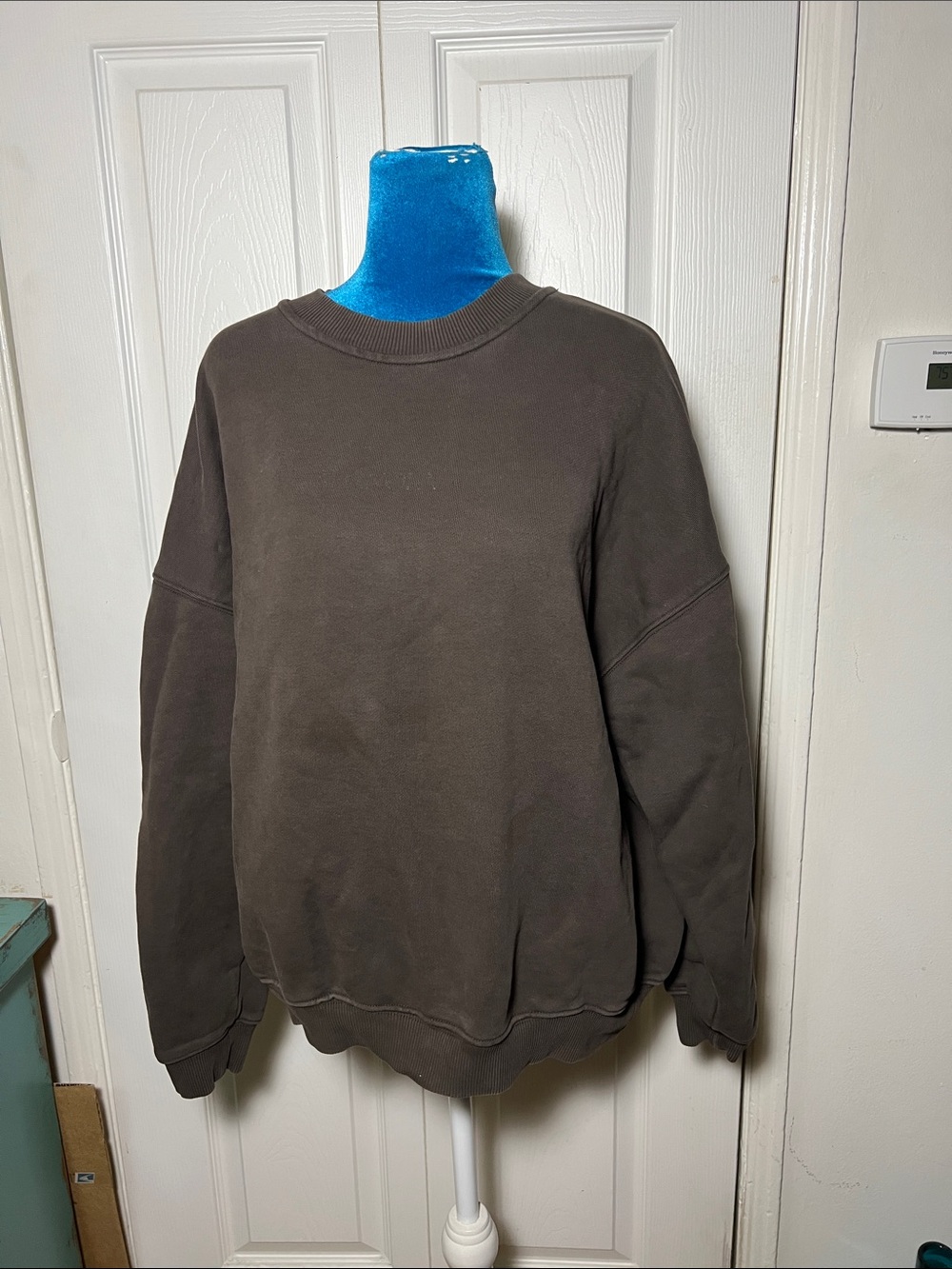 ADANOLA X STEPH SHEP Cotton Crew Sweatshirt Small